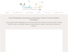 Tablet Screenshot of nicolalightphotography.co.uk